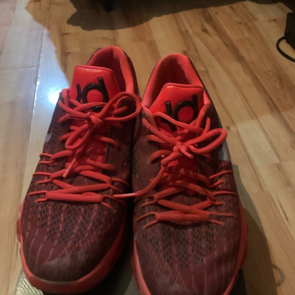 Nike KD 8 Shoes Orange/ Black Size 7 - Picture 2 of 2